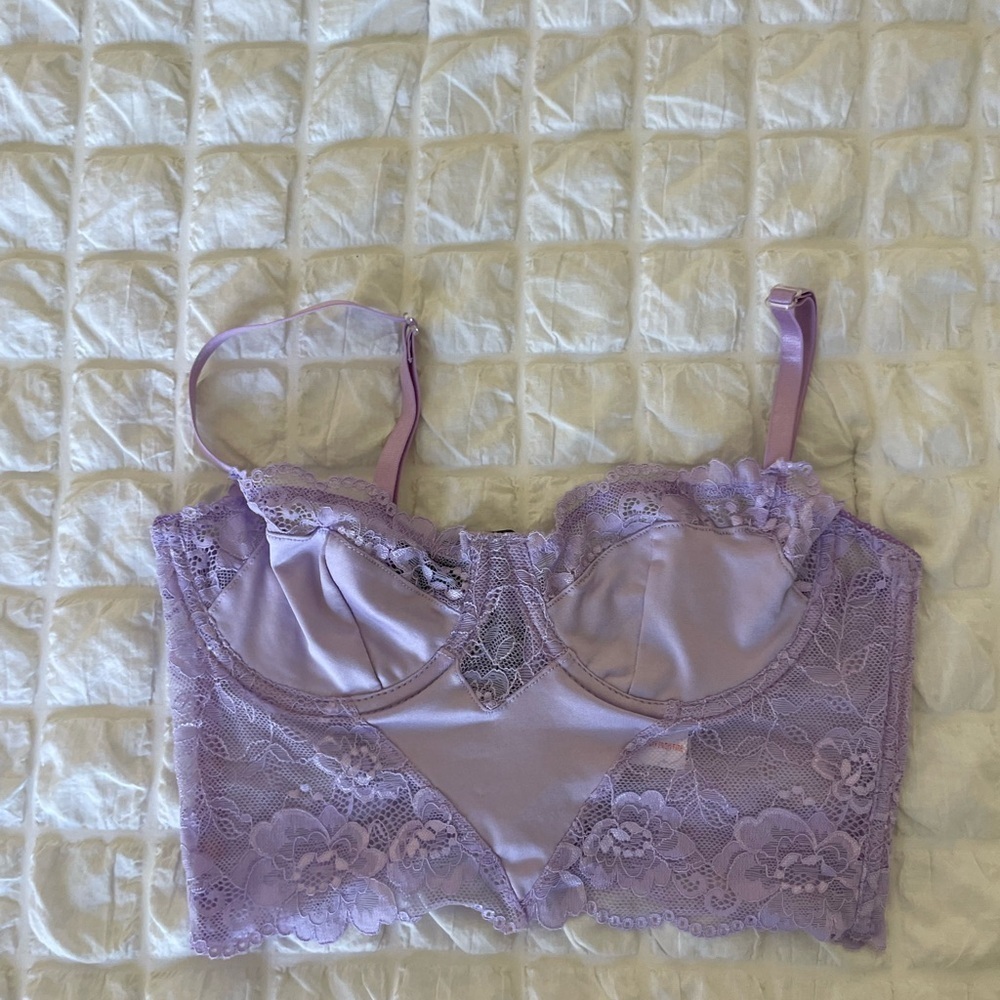 PrettyLittleThing Lavender Lace Bralette